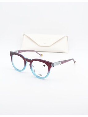 Pure P-7008 N 604 Square Eyeglasses 49mm – Ruby Ombre